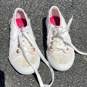 Blowfish canvas sneakers, lightly worn, but need bleached